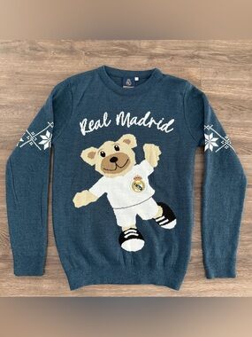 Real Madrid Sweater with Teddy Bear Soccer FIFA